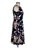 Wisp Print Black Cocktail Dress Size 2 - photo 4