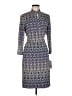 Etcetera Print Blue Casual Dress Size 6 - photo 1