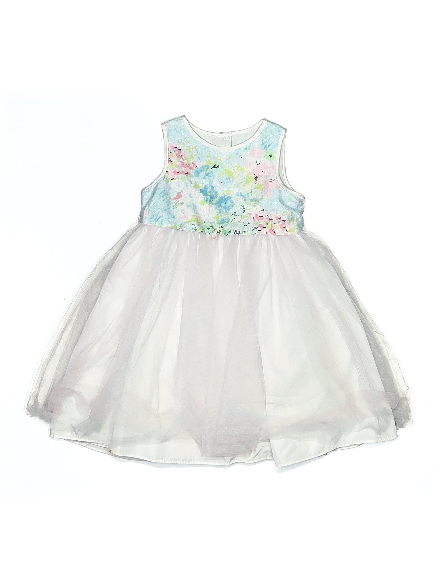 marmellata classics tulle dress Marmellata Classics Girls Dress Sz 6 Holiday Christmas Wedding Silver Sparkle