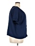 Nine West 100% Polyester Blue Short Sleeve Blouse Size XXL - photo 4