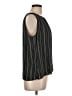 Ann Taylor LOFT Outlet 100% Polyester Black Sleeveless Blouse Size L (petite) - photo 4