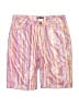 Venus Stripes Purple Denim Shorts Size 2 - photo 1