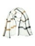 West Loop Plaid White Scarf One size - photo 1