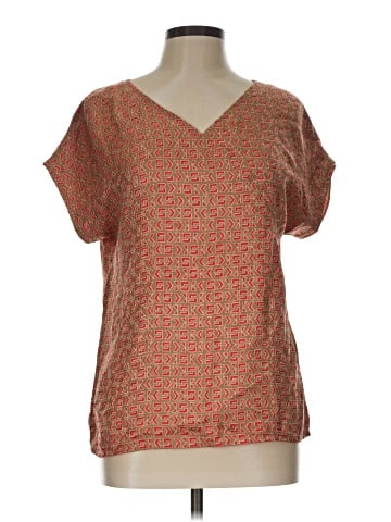 Bill Blass Short Sleeve Silk Top (view 1)