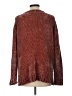 Orvis 100% Polyester Metallic Burgundy Pullover Sweater Size L - photo 2