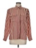 Alfred Dunner 100% Polyester Stripes Burgundy Long Sleeve Blouse Size 8 - photo 1