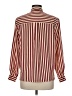 Alfred Dunner 100% Polyester Stripes Burgundy Long Sleeve Blouse Size 8 - photo 2