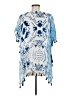 Surf Gypsy 100% Rayon Blue Kimono Size M - photo 2