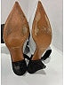 Céline 100% Leather Metallic Silver Gray Leather Slingback Pumps Size EU 35 1/2 - photo 7