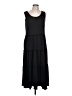White Mark Solid Black Casual Dress Size L - photo 1
