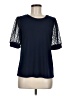 CeCe Blue Short Sleeve Top Size M - photo 1