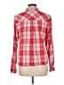 Sanctuary 100% Cotton Plaid Red Long Sleeve Button-Down Shirt Size M - photo 2