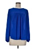 Rebecca Taylor 100% Polyester Blue Long Sleeve Blouse Size 6 - photo 1