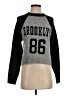 Ultra Flirt Graphic Gray Pullover Sweater Size XS - photo 1