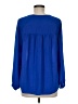 Rebecca Taylor 100% Polyester Blue Long Sleeve Blouse Size 6 - photo 2