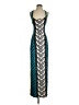 Mara Hoffman Chevron-herringbone Teal Cocktail Dress Size S - photo 1