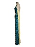 Mara Hoffman Chevron-herringbone Teal Cocktail Dress Size S - photo 5