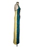 Mara Hoffman Chevron-herringbone Teal Cocktail Dress Size S - photo 4