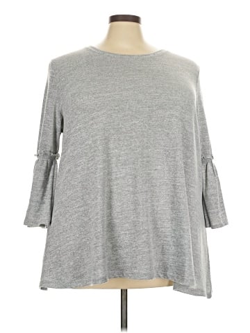 Como Blu 3/4 Sleeve Top (view 1)