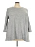 Como Blu Gray 3/4 Sleeve Top Size 3X - photo 1