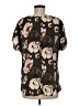West Kei Floral Black Short Sleeve Blouse Size M - photo 2