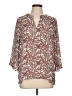 Violet & Claire 100% Polyester Paisley Brown 3/4 Sleeve Blouse Size L - photo 1