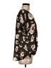 West Kei Floral Black Short Sleeve Blouse Size M - photo 4