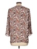 Violet & Claire 100% Polyester Paisley Brown 3/4 Sleeve Blouse Size L - photo 2