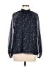 Banana Republic 100% Polyester Blue Long Sleeve Blouse Size M - photo 1