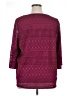 Dana Buchman Burgundy 3/4 Sleeve Top Size 1X - photo 2