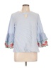 Crown & Ivy Blue 3/4 Sleeve Blouse Size L - photo 1