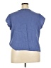 Three Dots 100% Cotton Blue Short Sleeve Top Size XXL - photo 2