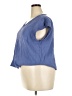 Three Dots 100% Cotton Blue Short Sleeve Top Size XXL - photo 5