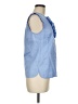 J.Crew 100% Cotton Blue Sleeveless Blouse Size 6 - photo 4