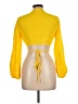 Cider Yellow Long Sleeve Blouse Size L - photo 2