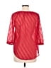 St. John's Bay 100% Polyester Red 3/4 Sleeve Blouse Size M (petite) - photo 2