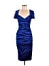 Talbot Runhof Blue Cocktail Dress Size 6 - photo 1