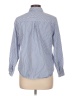 Old Navy 100% Cotton Stripes Blue Long Sleeve Button-Down Shirt Size Lg Petite - photo 2
