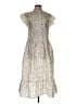 Samsoe Samsoe 100% Polyester Animal Print Ivory Cocktail Dress Size L (estimated) - photo 1