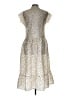 Samsoe Samsoe 100% Polyester Animal Print Ivory Cocktail Dress Size L (estimated) - photo 2