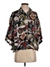 Hache 100% Viscose Print Black Short Sleeve Blouse Size EU (IT) 40 / US 4 - photo 1