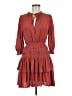 Maje 100% Polyester Burgundy Casual Dress Size EU (FR) 38 / US 6 - photo 1