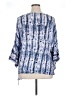 Curations 100% Viscose Blue 3/4 Sleeve Blouse Size XL - photo 2