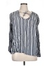 Old Navy 100% Rayon Stripes Gray 3/4 Sleeve Blouse Size XL - photo 1
