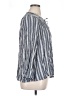 Old Navy 100% Rayon Stripes Gray 3/4 Sleeve Blouse Size XL - photo 4