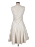 Lela Rose 100% Polyester Metallic Silver Cocktail Dress Size 6 - photo 2