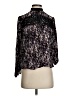 Cato 100% Rayon Black 3/4 Sleeve Blouse Size S - photo 1