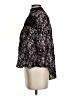 Cato 100% Rayon Black 3/4 Sleeve Blouse Size S - photo 5