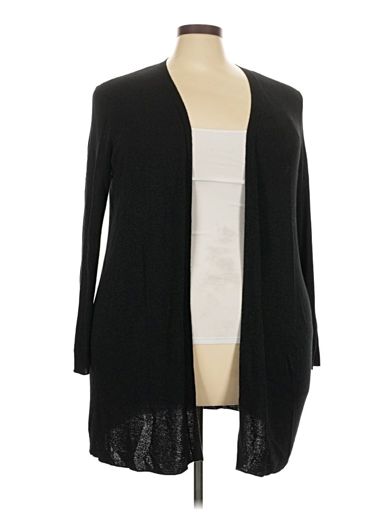 Pre-owned Rsvp By Talbots Cardigan Sweater In Black