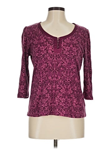 St. John's Bay 3/4 Sleeve Top (view 1)
